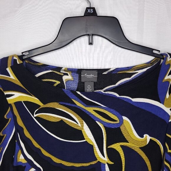 CHICOS TRAVELERS CLASSIC Grand Swirls Top 0 - Picture 3 of 9